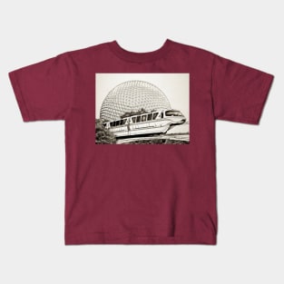 Monorail Art Kids T-Shirt